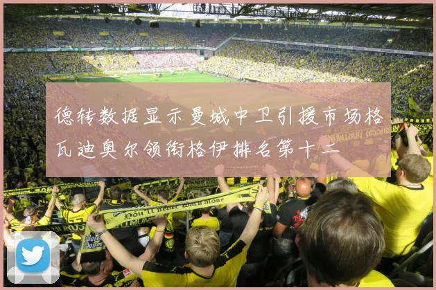 德转数据显示曼城中卫引援市场格瓦迪奥尔领衔格伊排名第十二