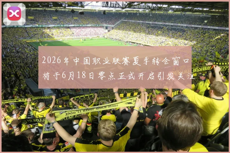 2026年中国职业联赛夏季转会窗口将于6月18日零点正式开启引发关注
